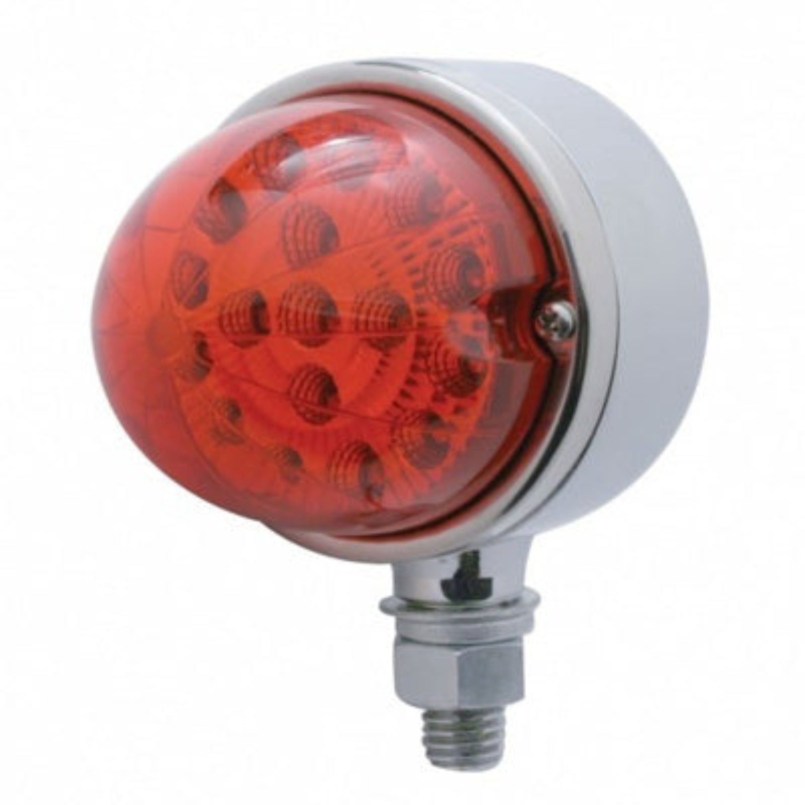 Single Face Watermelon Pedestal Light | Red LED Red Lens | United Pacific
