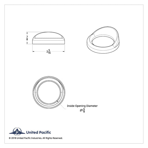Small Gauge Bezel with Visor for Peterbilt | United Pacific