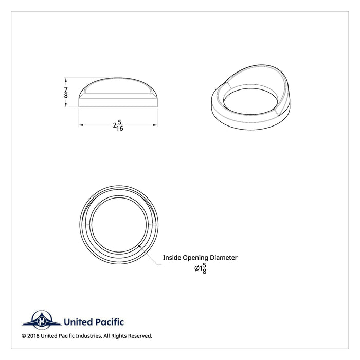 Small Gauge Bezel with Visor for Peterbilt | United Pacific