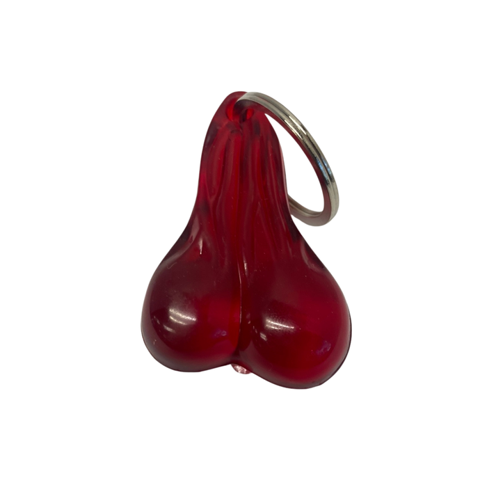 Small Rubber Balls Novelty Keychain | Red | United Pacific