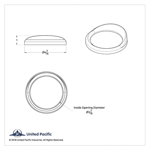 Speed and Tachometer Gauge Bezel with Visor for Peterbilt | United Pacific
