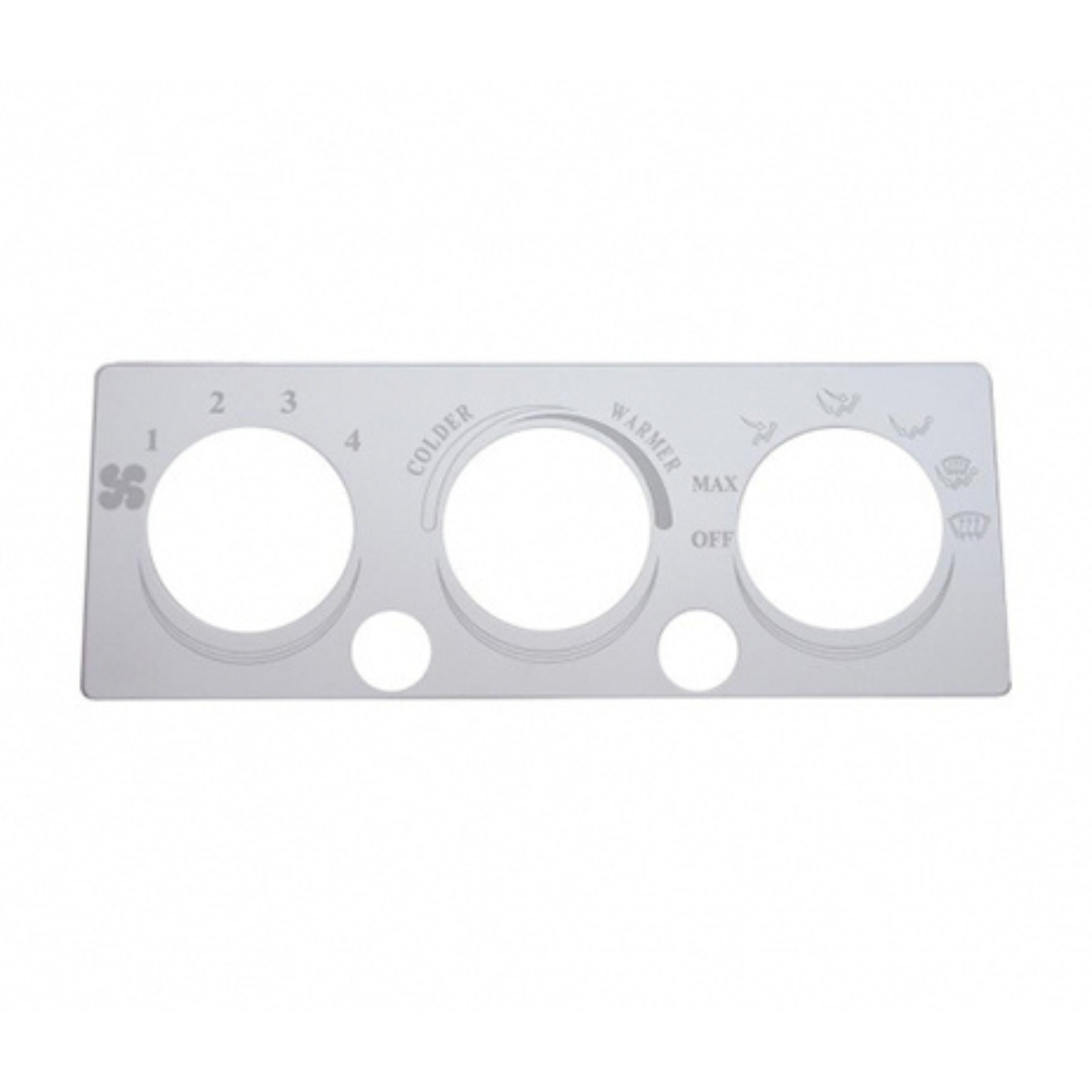 Stainless A/C Control Plate for International | United Pacific