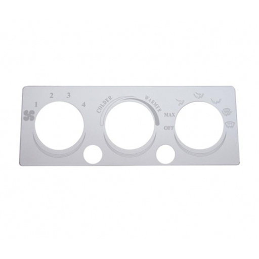 Stainless A/C Control Plate for International | United Pacific