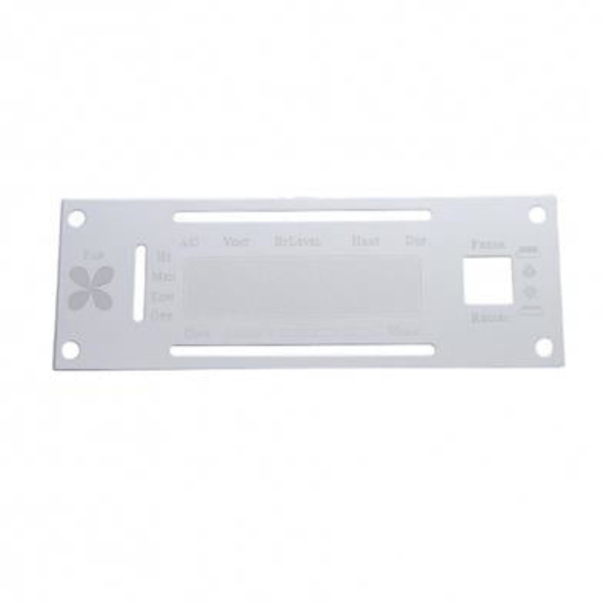 Stainless A/C Control Plate with Opening for Kenworth 2001 &amp; Earlier | United Pacific