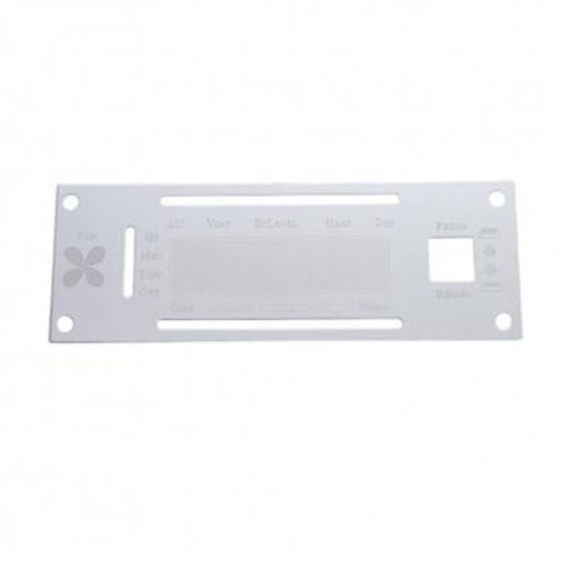 Stainless A/C Control Plate with Opening for Kenworth 2001 & Earlier | United Pacific