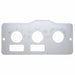 Stainless A/C Control Plate with Two Openings for Peterbilt | United Pacific