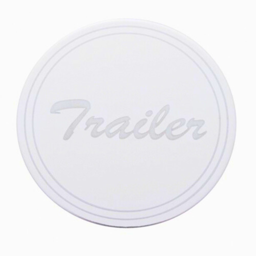 Stainless Air Valve Knob Sticker | Cursive Trailer Script | United Pacific