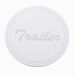Stainless Air Valve Knob Sticker | Cursive Trailer Script | United Pacific