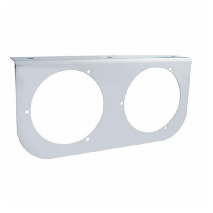 Stainless Light Bracket | Double 4" Light Cutouts | United Pacific