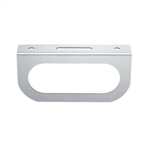 Stainless Light Bracket | Single 6" Oval Light Cutout | United Pacific