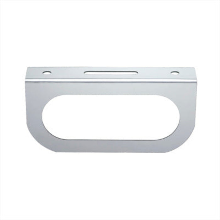 Stainless Light Bracket | Single 6" Oval Light Cutout | United Pacific