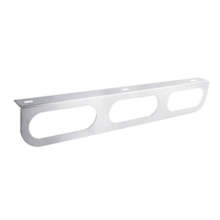 Stainless Light Bracket | Triple 6" Oval Light Cutouts | United Pacific