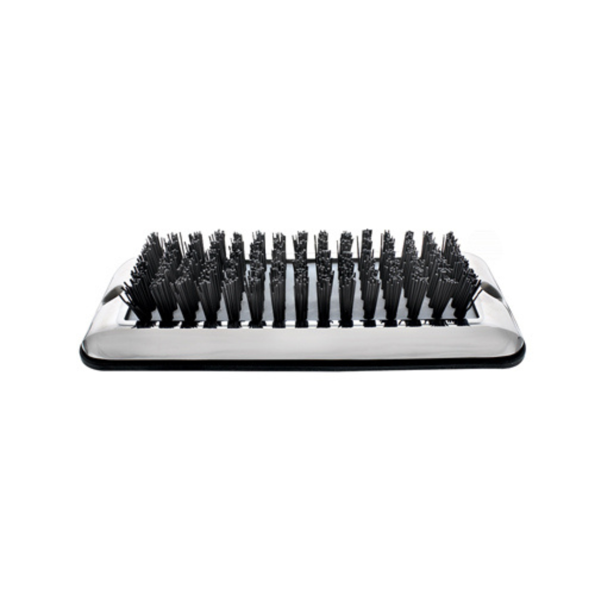 Shoe &amp; Boot Scraper With Nylon Brush | Black | Stainless | United Pacific