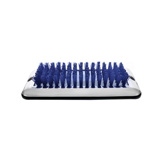 Shoe & Boot Scraper With Nylon Brush | Blue | Stainless | United Pacific