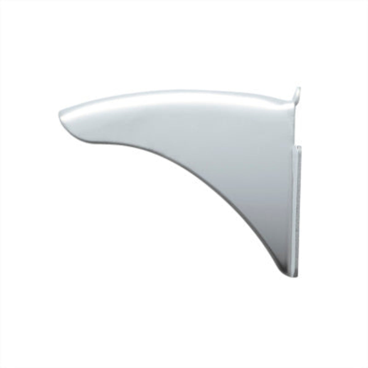 Stainless Steel Curved Visor for Rectangular Headlight | 4″ × 6″ Fit | United Pacific