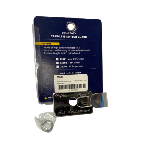 Stainless Switch Guard for Peterbilt 379 Air Suspension | United Pacific