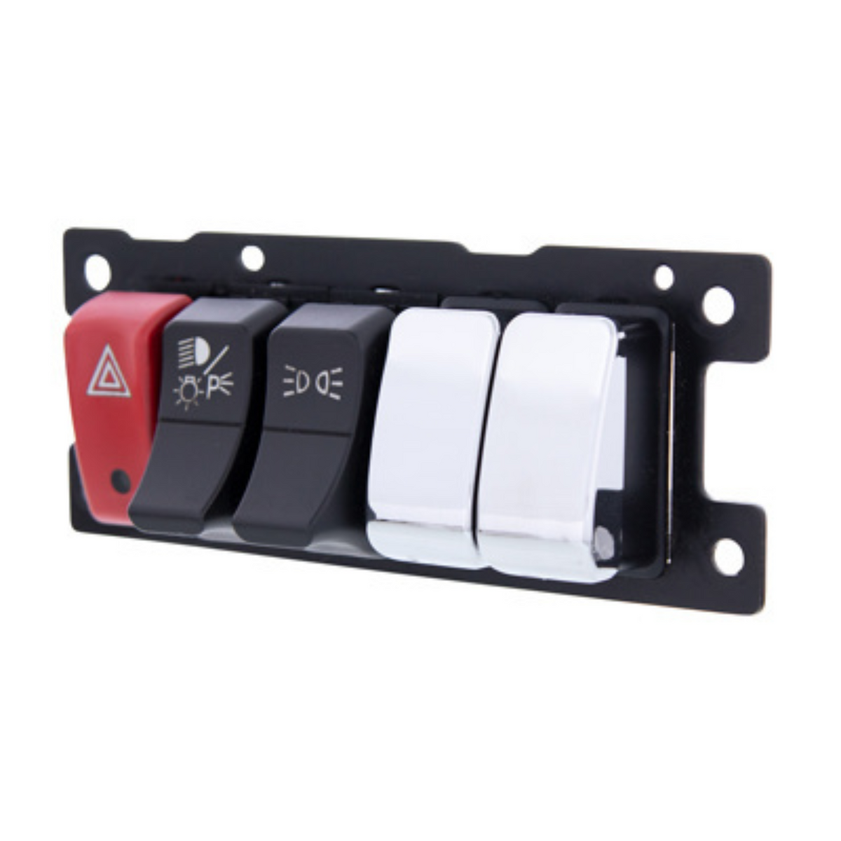Chrome Plastic Blank Switch Covers | Kenworth T680 T880 W990 | Chrome | United Pacific
