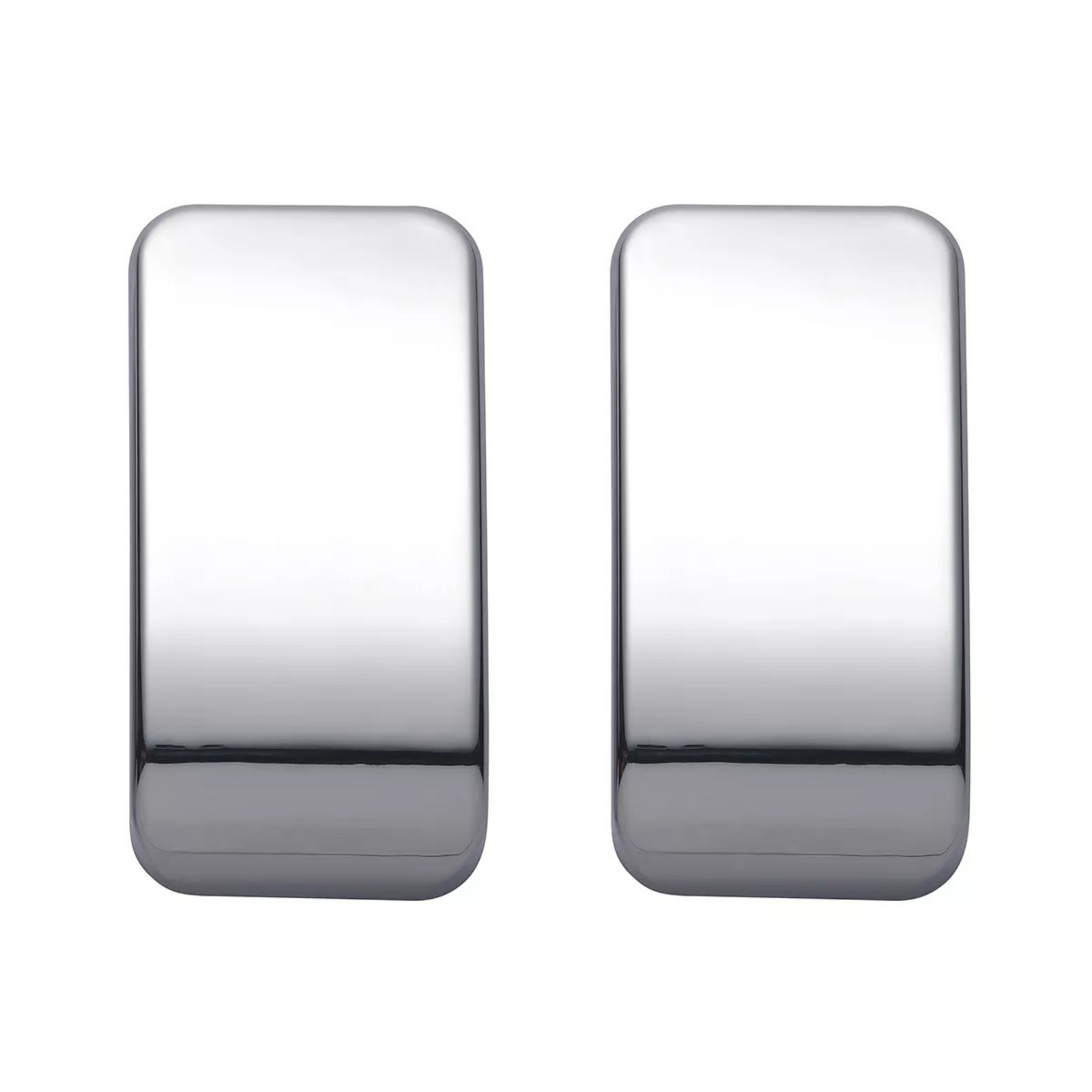 Chrome Plastic Blank Switch Covers | Kenworth T680 T880 W990 | Chrome | United Pacific