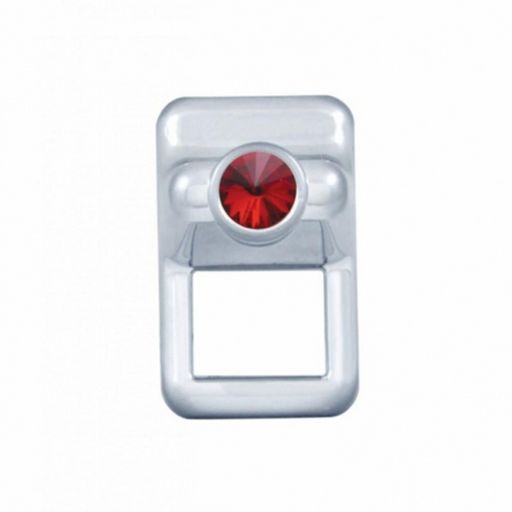 Toggle Switch Cover | Volvo Trucks | Red Crystal | Chrome | United Pacific