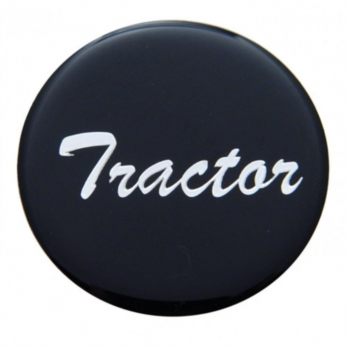 Tractor Glossy Air Valve Knob Sticker | Black | United Pacific