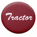 Tractor Glossy Air Valve Knob Sticker | Red | United Pacific