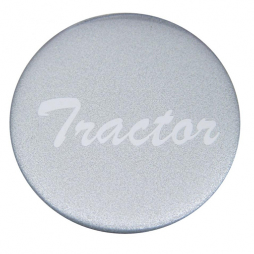 Tractor Glossy Air Valve Knob Sticker | Silver | United Pacific