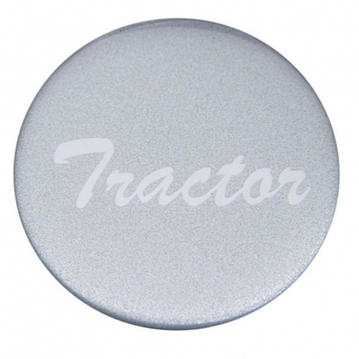 Tractor Glossy Air Valve Knob Sticker | Silver | United Pacific