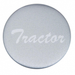 Tractor Glossy Air Valve Knob Sticker | Silver | United Pacific