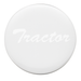 Tractor Glossy Air Valve Knob Sticker | White | United Pacific