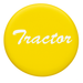 Tractor Glossy Air Valve Knob Sticker | Yellow | United Pacific