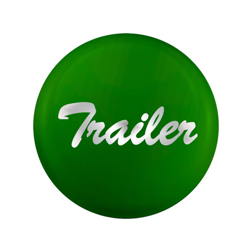 “Trailer” Glossy Air Valve Knob Sticker | Green | United Pacific