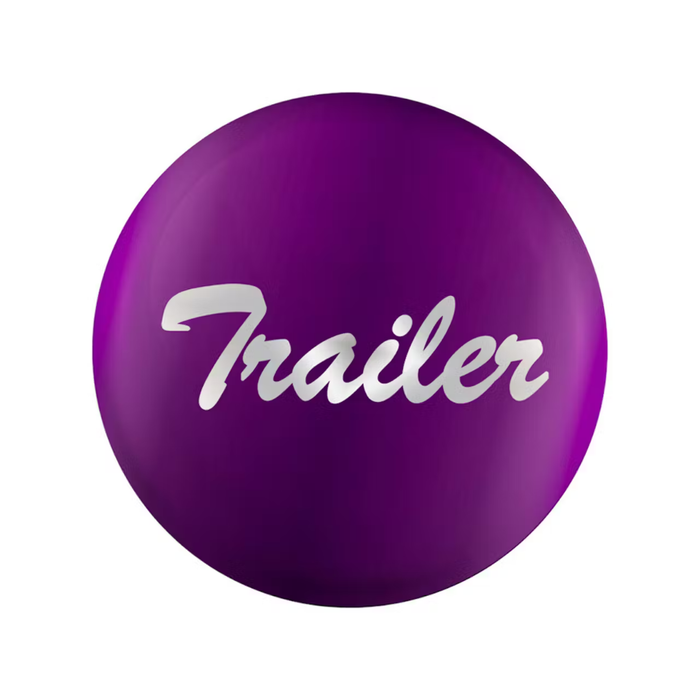 “Trailer” Glossy Air Valve Knob Sticker | Purple | United Pacific