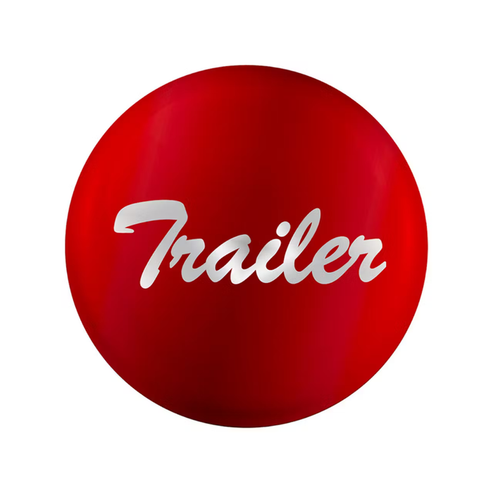 “Trailer” Glossy Air Valve Knob Sticker | Red | United Pacific