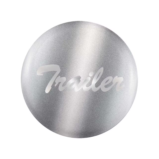 “Trailer” Glossy Air Valve Knob Sticker | Silver | United Pacific