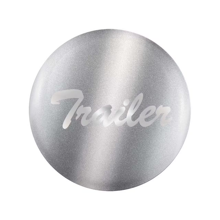 “Trailer” Glossy Air Valve Knob Sticker | Silver | United Pacific
