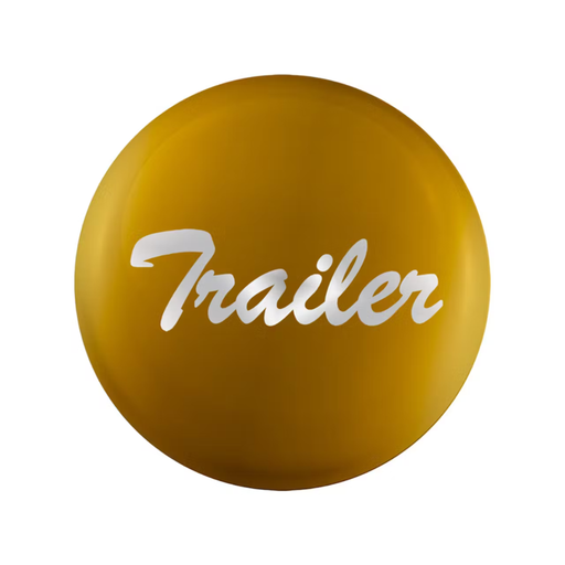 “Trailer” Glossy Air Valve Knob Sticker | Yellow | United Pacific
