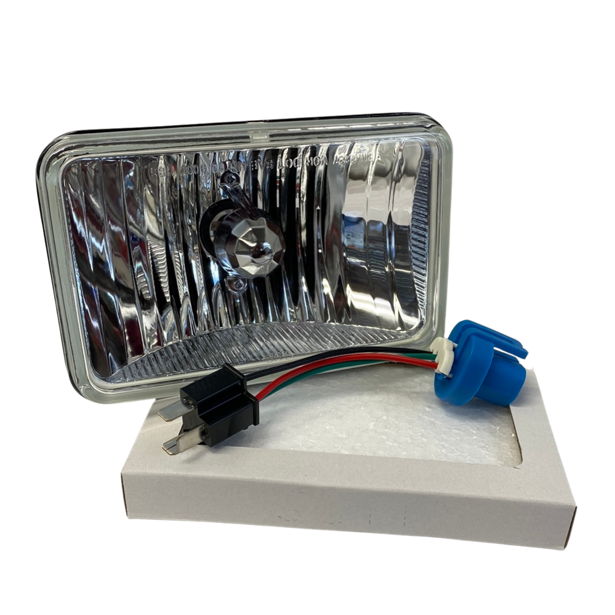 Ultralit 4 x 6 Crystal Rectangular Headlight Glass Lens High Low Beam | United Pacific