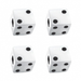 Dice Valve Caps | White with Black Dots | 4-Pack | United Pacific