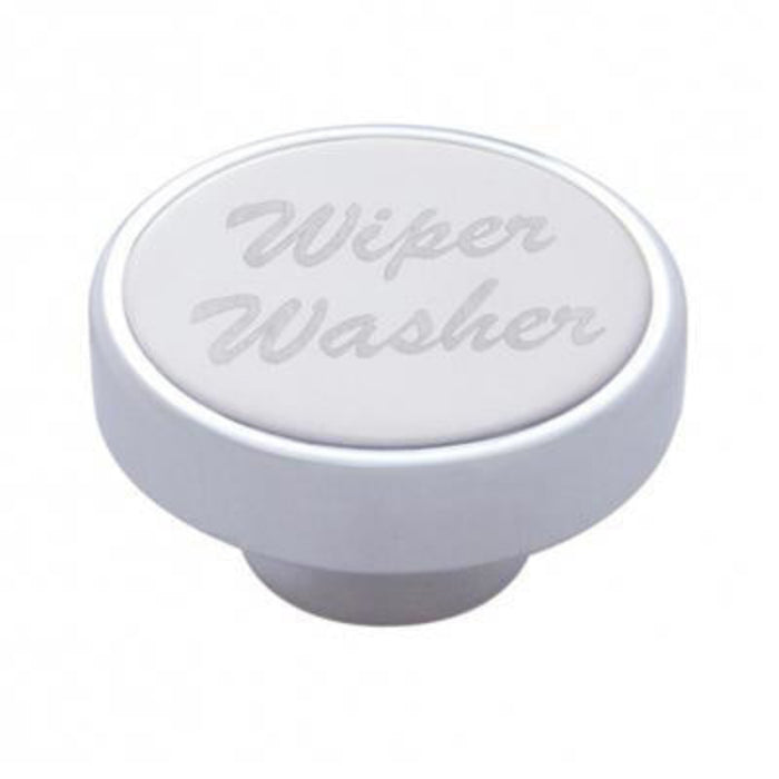 “Wiper / Washer” Dash Knob with Stainless Plaque | United Pacific