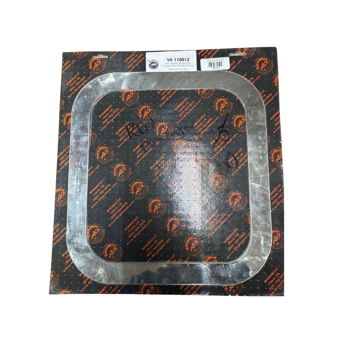 Kenworth Passenger Door Exterior Window Trim Daylight Door | Stainless Steel | Valley Chrome