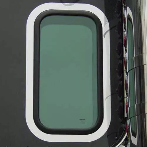 Peterbilt 2005 + Rectangular View Window Exterior Trim - The New Vernon Truck Wash