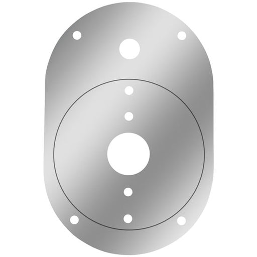 Iowa Customs - 18 Gauge Stainless Steel Single Door Dome Light Plate