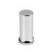 4 3/8 Inch Chrome Plastic Thread-on Flat Top Tube Lug Nut Cover With Lock Flange
