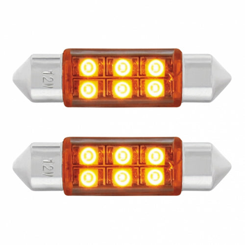 8 SMD High Power Micro LED 211-2 Light Bulb Amber