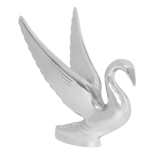 Swan Hood Ornament in Chrome