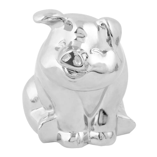 Smiling Pig Hood Ornament in Chrome