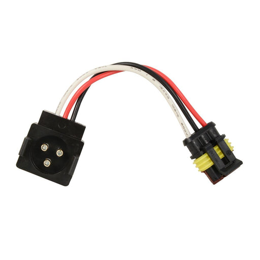 3-Pin Light Adapter Plug from Round 3-Pin to Straight 3-Pin