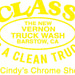 The New Vernon Truck Wash & Cindy's Chrome Shop Car / Truck Decal - The New Vernon Truck Wash