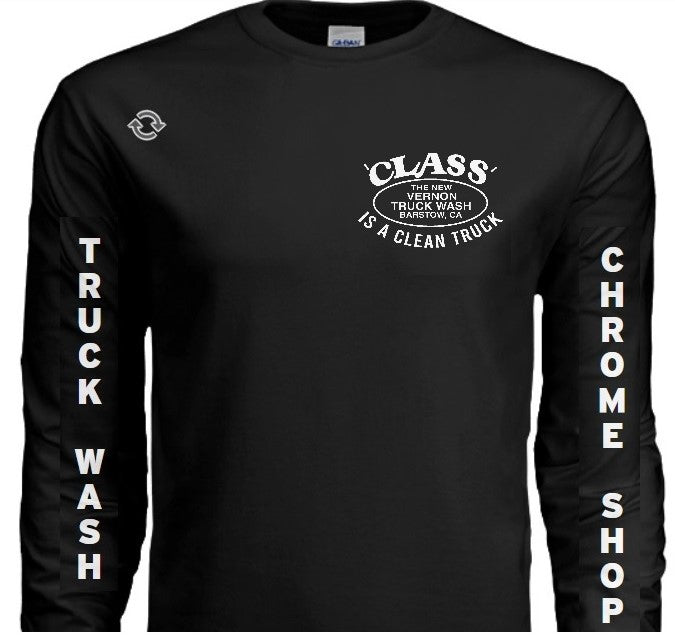 Long Sleeve "Cindy's Chrome Shop"  T-Shirt - The New Vernon Truck Wash