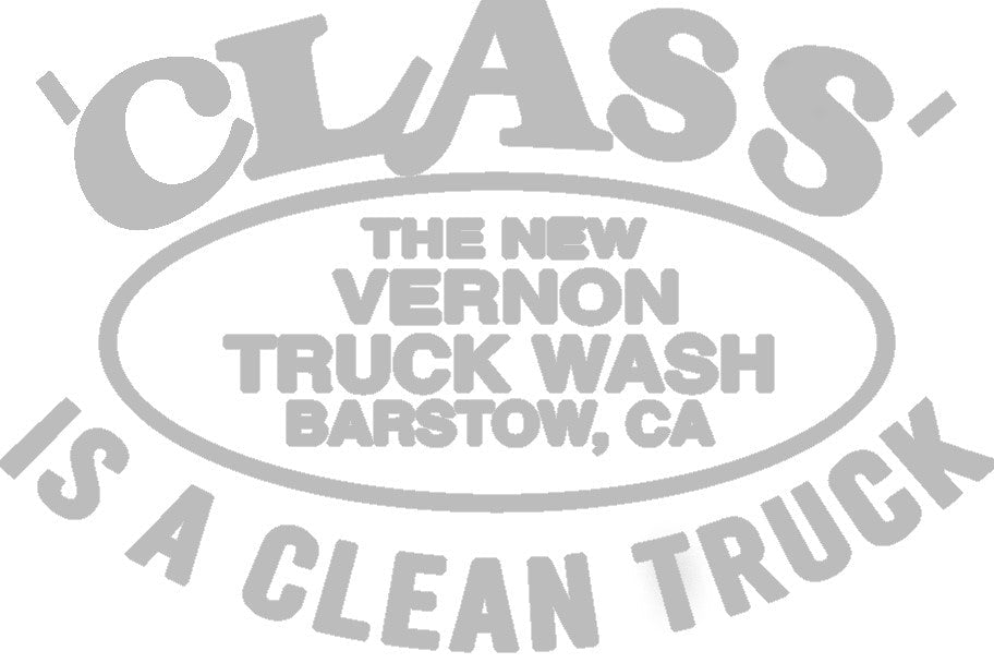 "Class is a Clean Truck" Logo Car / Truck Decal - The New Vernon Truck Wash